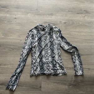 Shein Snakeskin long-sleeve top